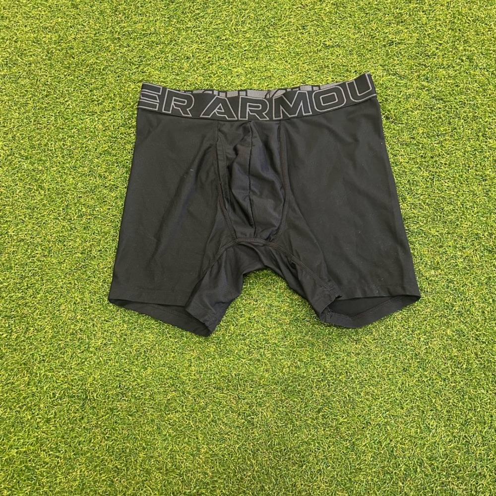 Under Armour Mens HeatGear Compression Shorts Black Boxer Briefs Small R7L3RFG